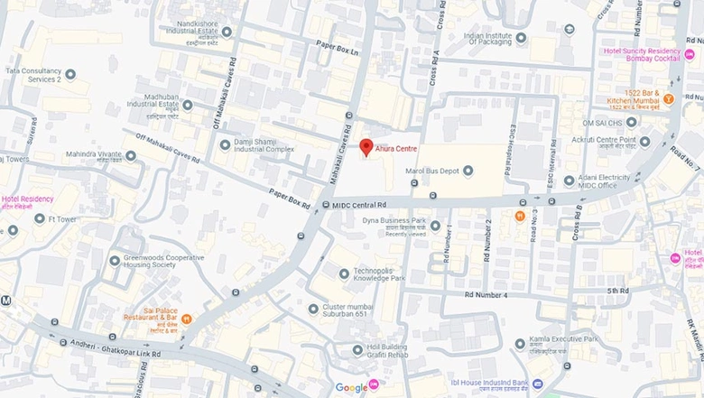 Location of Ahura Centre in Andheri East, Mumbai - Image 278512