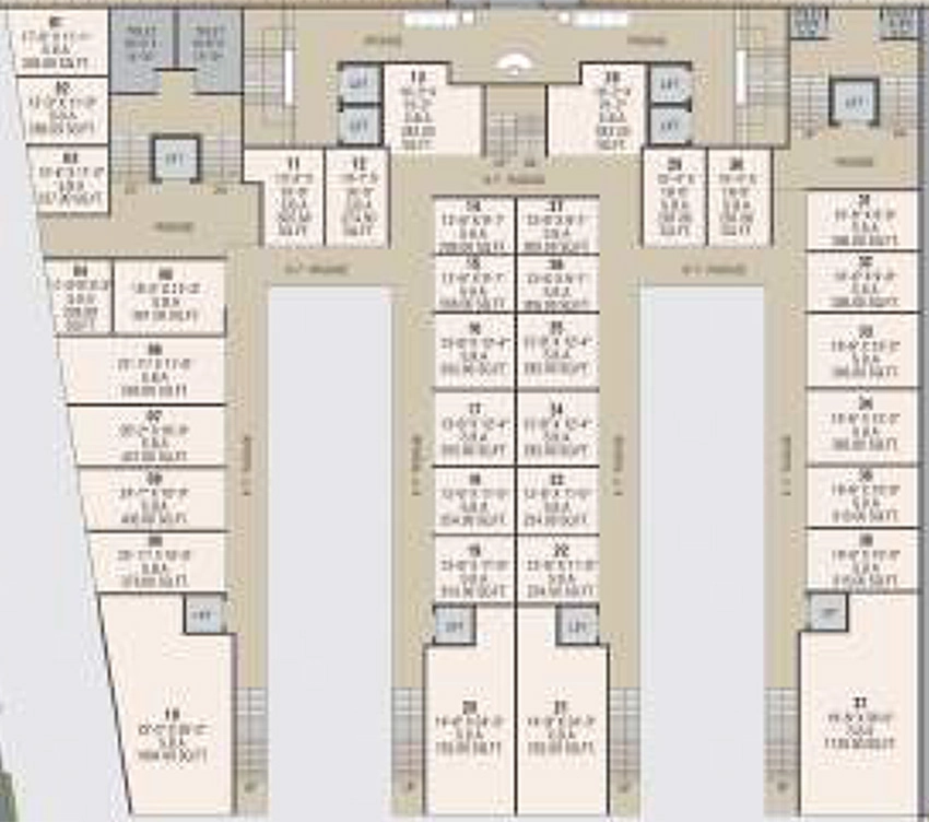 Floor Plan of Commercial Lilleria Paramount in Manjalpur, Vadodara - Image 355844