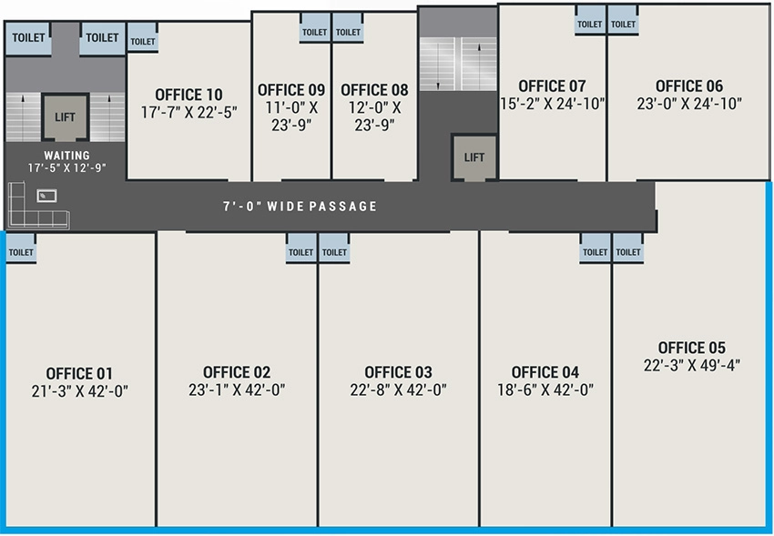 Floor Plan of Lilleria 1038 in Gotri Sevasi Road, Vadodara - Image 355829