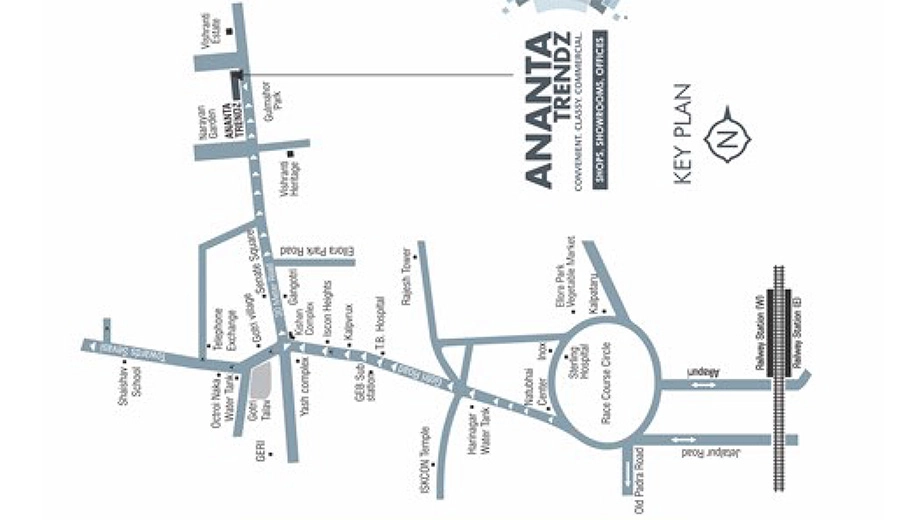 Location of Ananta Trendz in Gotri, Vadodara - Image 355136
