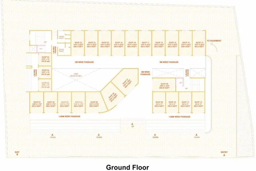 Floor Plan of Atria Business Center in Baramati, Pune - Image 352647