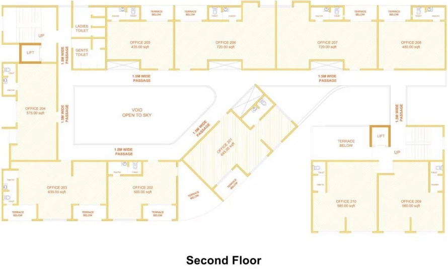 Floor Plan of Atria Business Center in Baramati, Pune - Image 352648