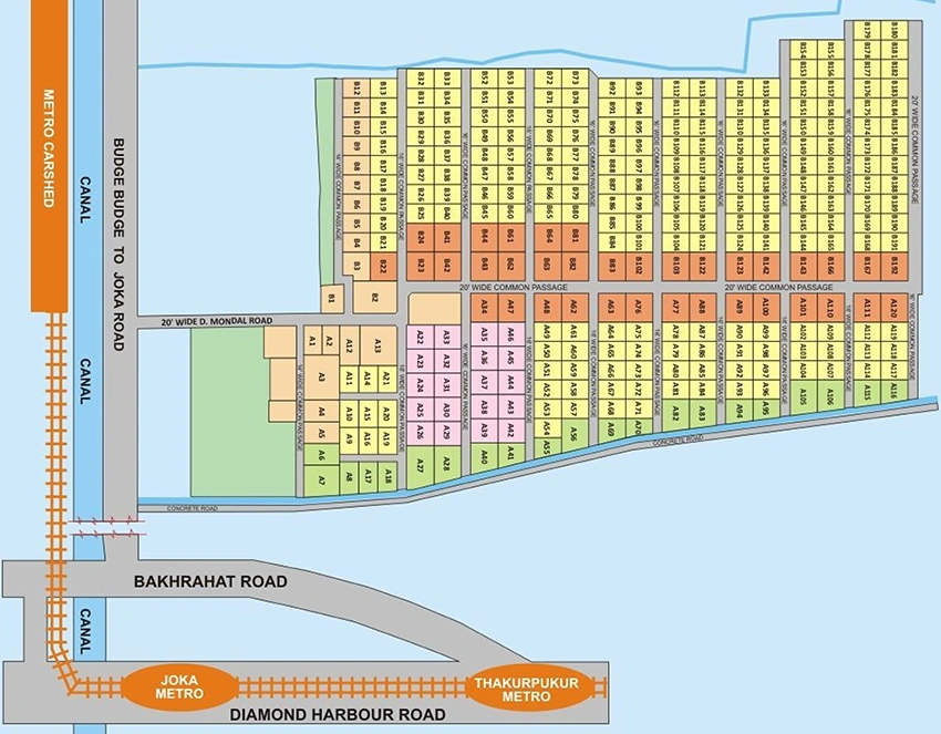 Master Plan of Alisha Blue Heaven in Joka, Kolkata - Image 361612