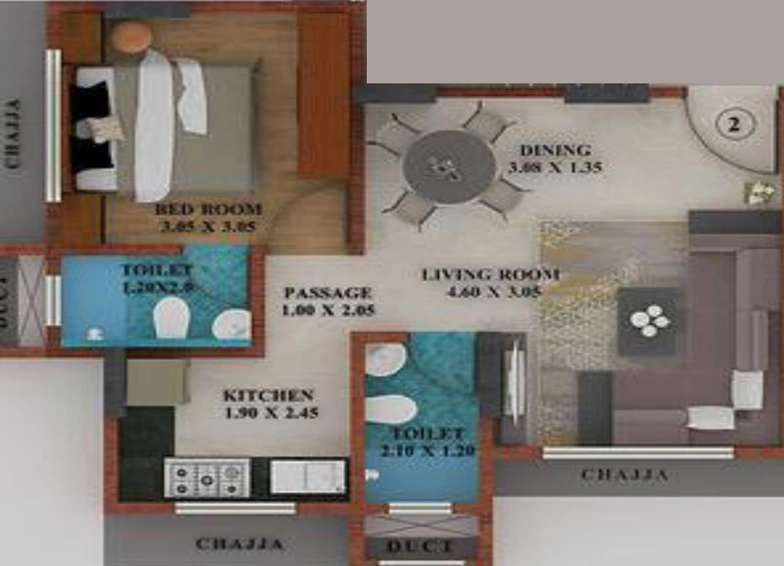 1 BHK Flat in Devika Tower in Chembur East, Mumbai - Image 464674