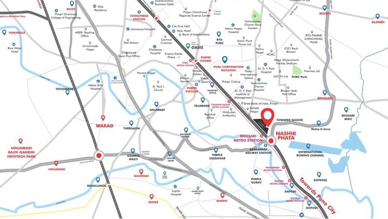 Location of Commercial Geras Imperium Gateway in Bhosari, Pune - Image 280311