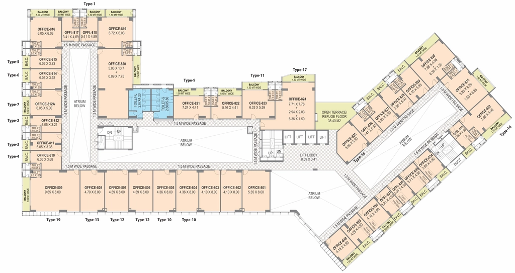 Floor Plan of Geras Imperium Star in Panjim, Goa - Image 314843