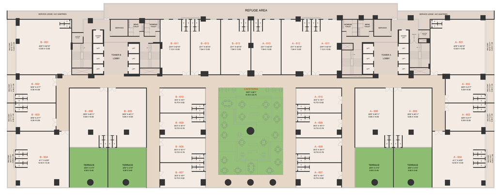 Floor Plan of Gokhale Business Bay in Kothrud, Pune - Image 280426