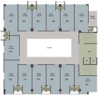 Floor Plan of Gulmohar Atrium in Hinjewadi, Pune - Image 280442