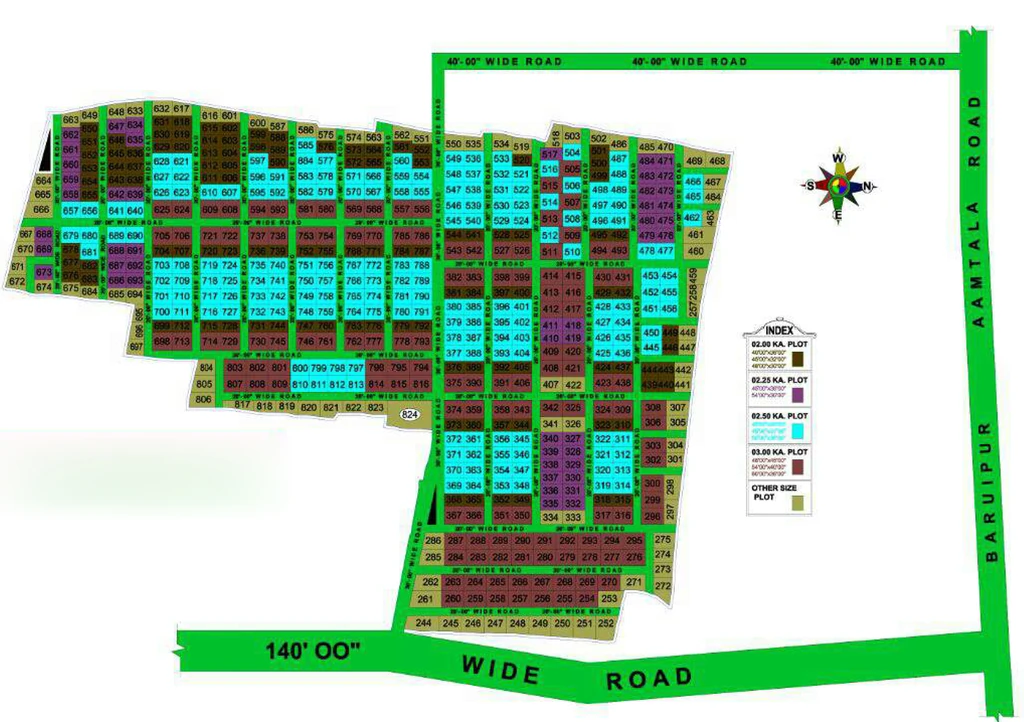 Master Plan of Rikland Park in Baruipur, Kolkata - Image 361546