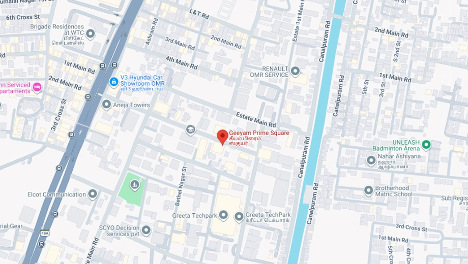 Location of Geeyam Prime Square in Perungudi, Chennai - Image 321441
