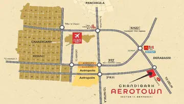 Location of Chandigarh Aerotown - Image 277030
