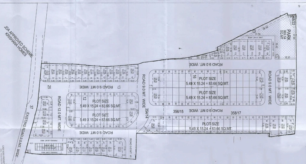 Master Plan of Goverdhan Vatika Block A in Sanganer, Jaipur - Image 367148