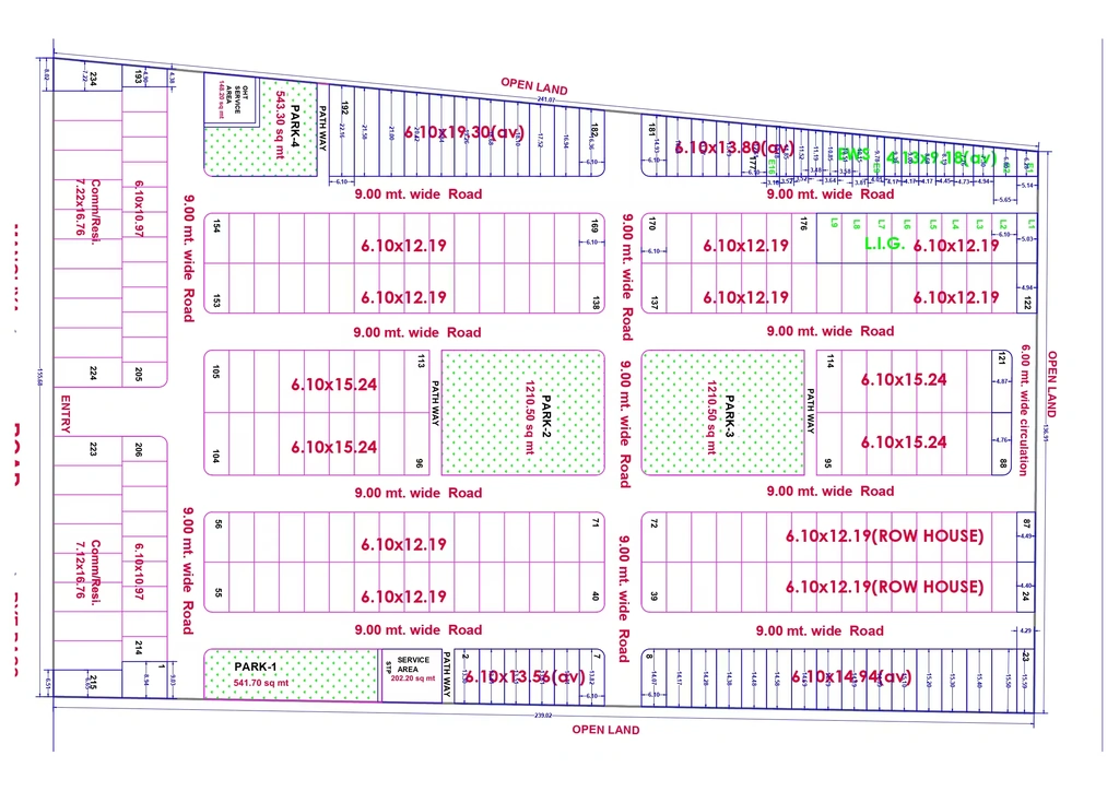 Master Plan of Sahil Indranchal Homes in AB Bypass Road, Indore - Image 367193
