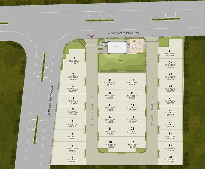 Master Plan of Silverstone Element Homes in Choryasi, Surat - Image 277024