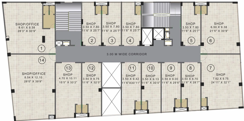 Floor Plan of VTP Town Square in Mahalunge, Pune - Image 351100