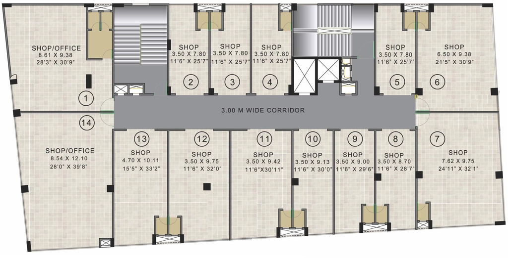 Floor Plan of VTP Town Square in Mahalunge, Pune - Image 351099