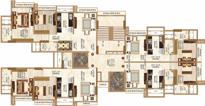Floor Plan of Safal Ganga Smruti in Chembur East, Mumbai - Image 34938