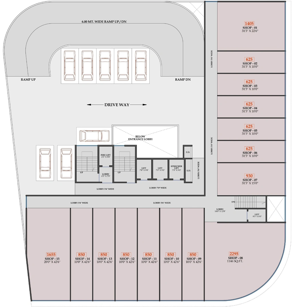 Floor Plan of Commercial Neelkanth Darshan in Kharghar, Navi Mumbai - Image 279438