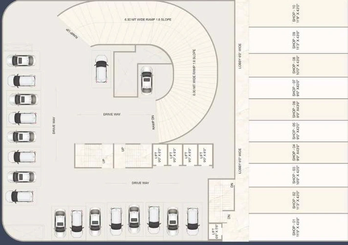 Floor Plan of Commercial Shreeji Neelkanth in Pushpak Nagar, Navi Mumbai - Image 279733