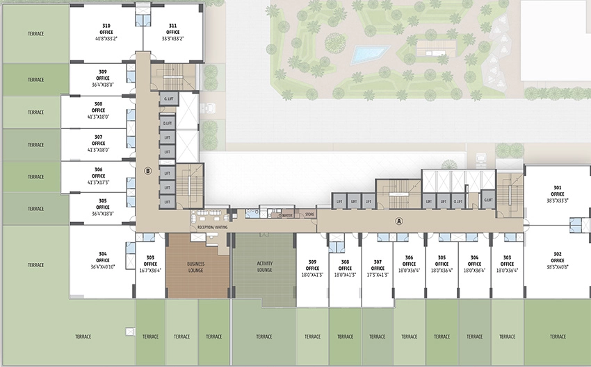 Floor Plan of Swati 18 in Thaltej, Ahmedabad - Image 313939