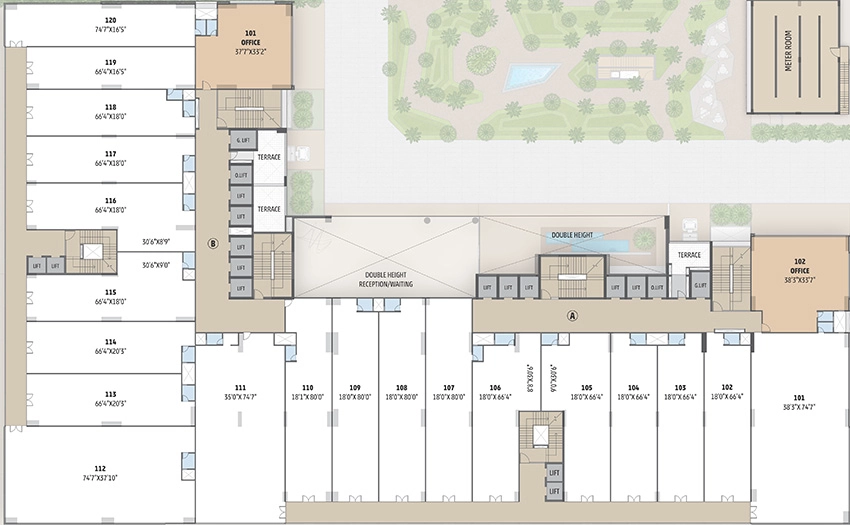 Floor Plan of Swati 18 in Thaltej, Ahmedabad - Image 313937