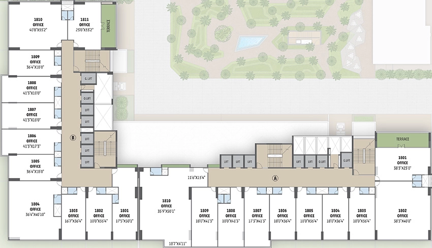 Floor Plan of Swati 18 in Thaltej, Ahmedabad - Image 313936