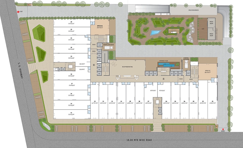 Master Plan of Swati 18 in Thaltej, Ahmedabad - Image 313935