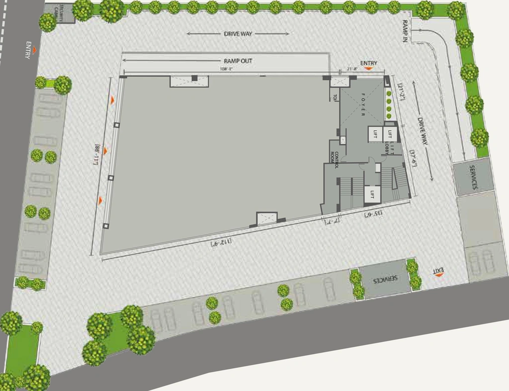 Floor Plan of Arvind The Edge in Tumkur Road, Bangalore - Image 281545