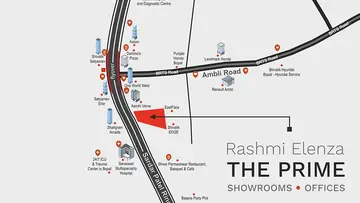 Location of Rashmi The Prime - Image 314009