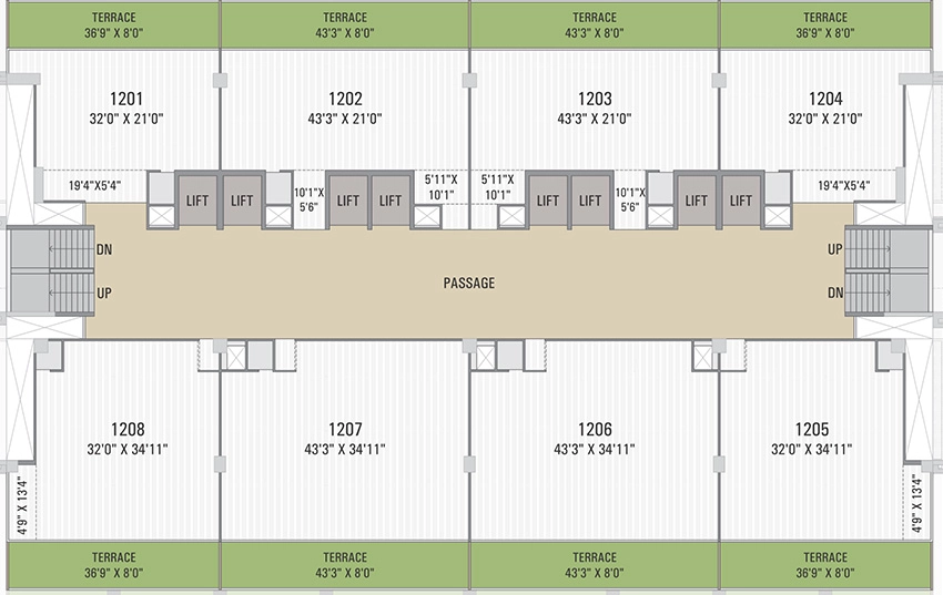 Floor Plan of Palak Prime in Ambli, Ahmedabad - Image 316007