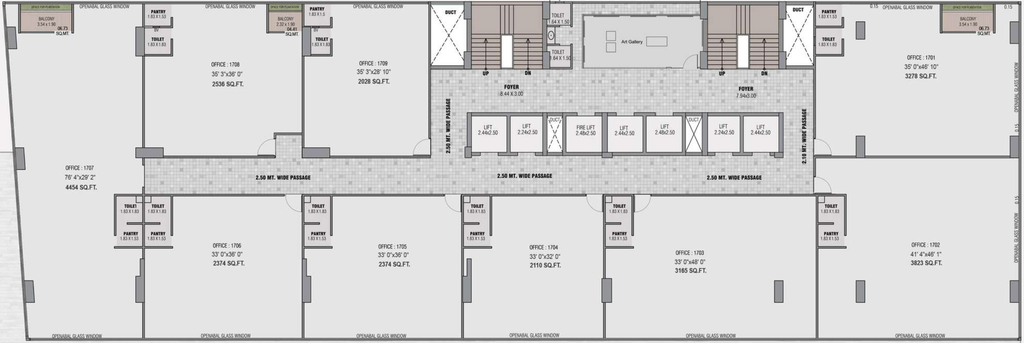 Floor Plan of Sanghavi Centroid in Ambli, Ahmedabad - Image 310244