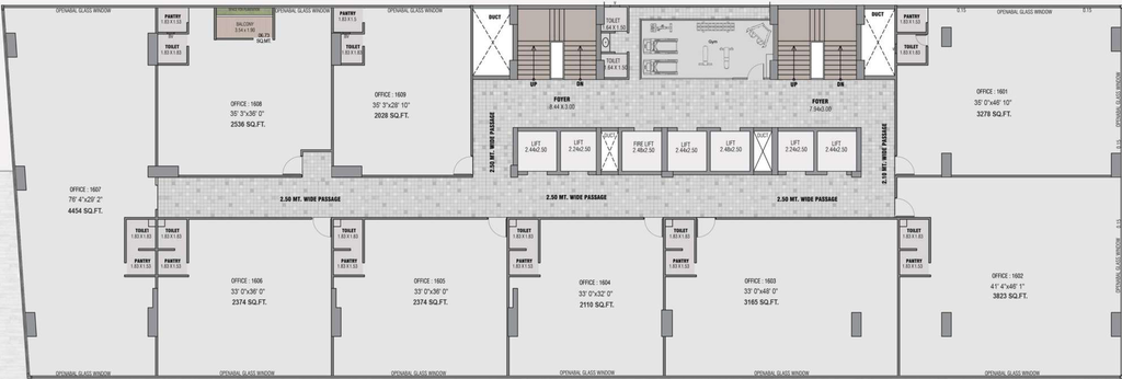 Floor Plan of Sanghavi Centroid in Ambli, Ahmedabad - Image 310242
