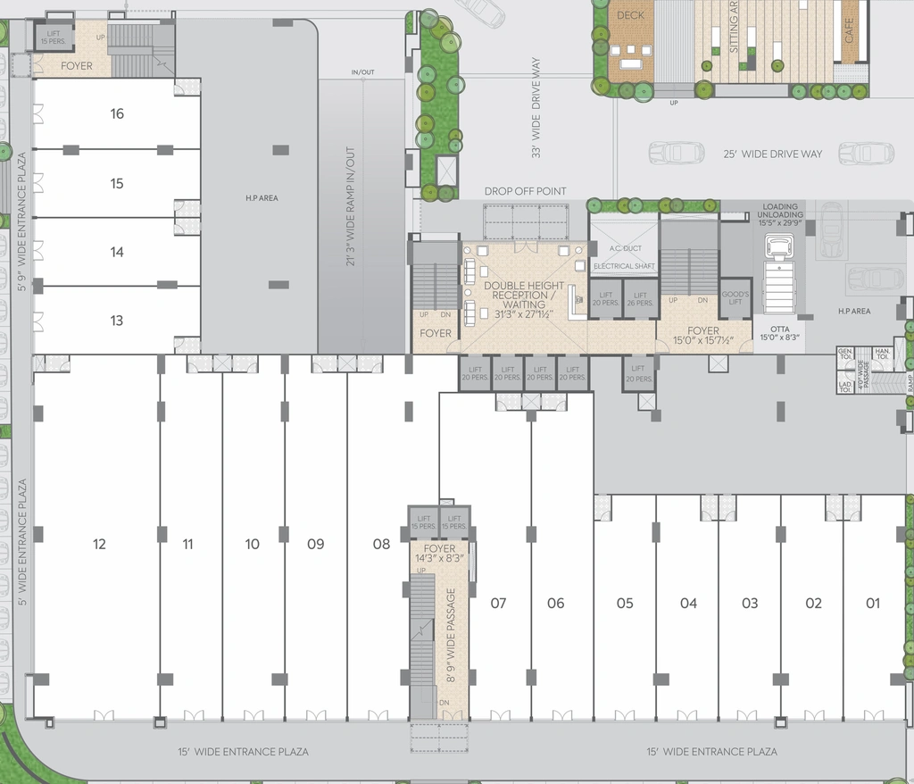 Floor Plan of Shilp Business Gateway in Vaishnodevi Circle, Ahmedabad - Image 309575