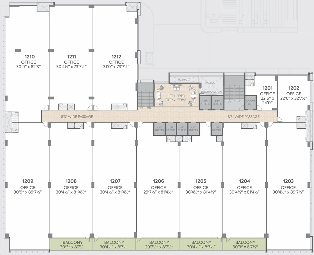 Floor Plan of Shilp Business Gateway in Vaishnodevi Circle, Ahmedabad - Image 309574