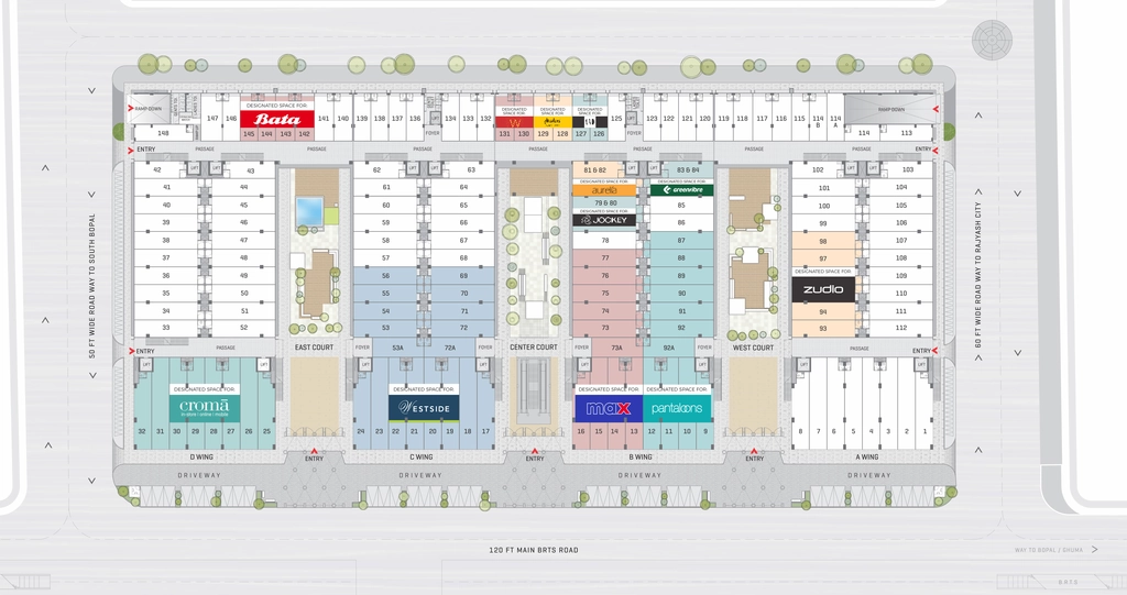 Master Plan of The Retail Park in Bopal, Ahmedabad - Image 320400