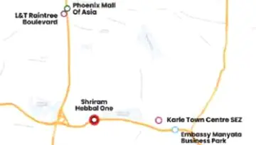 Location of Commercial Shriram Hebbal One - Image 297953