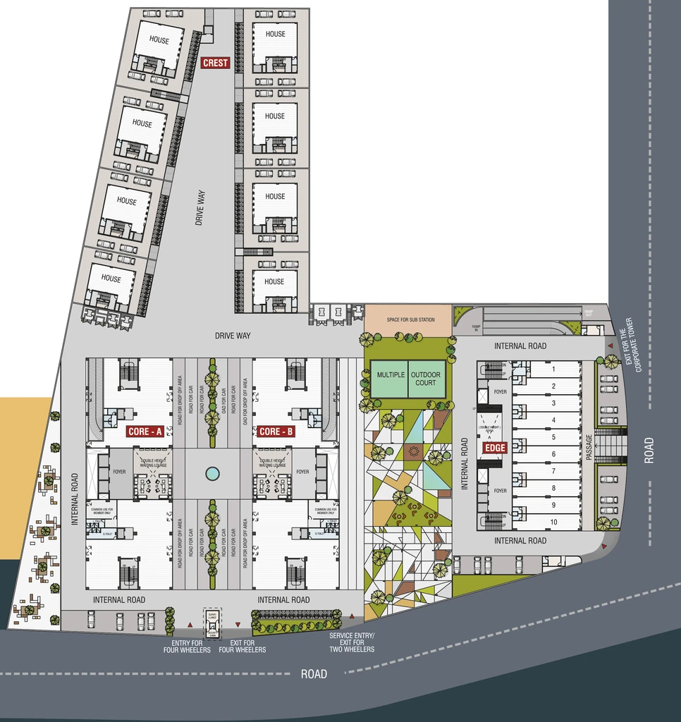 Master Plan of KP Epitome in Prahlad Nagar, Ahmedabad - Image 323153
