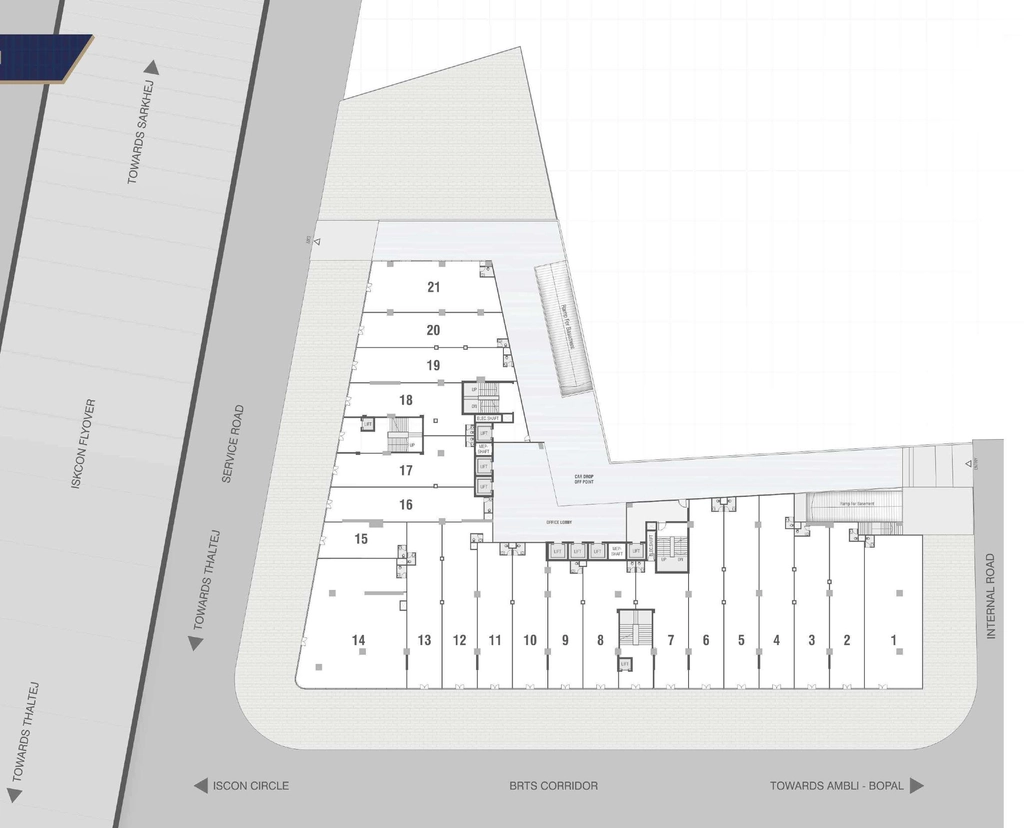 Master Plan of Shivalik Shilp 2 in Vastrapur, Ahmedabad - Image 359445