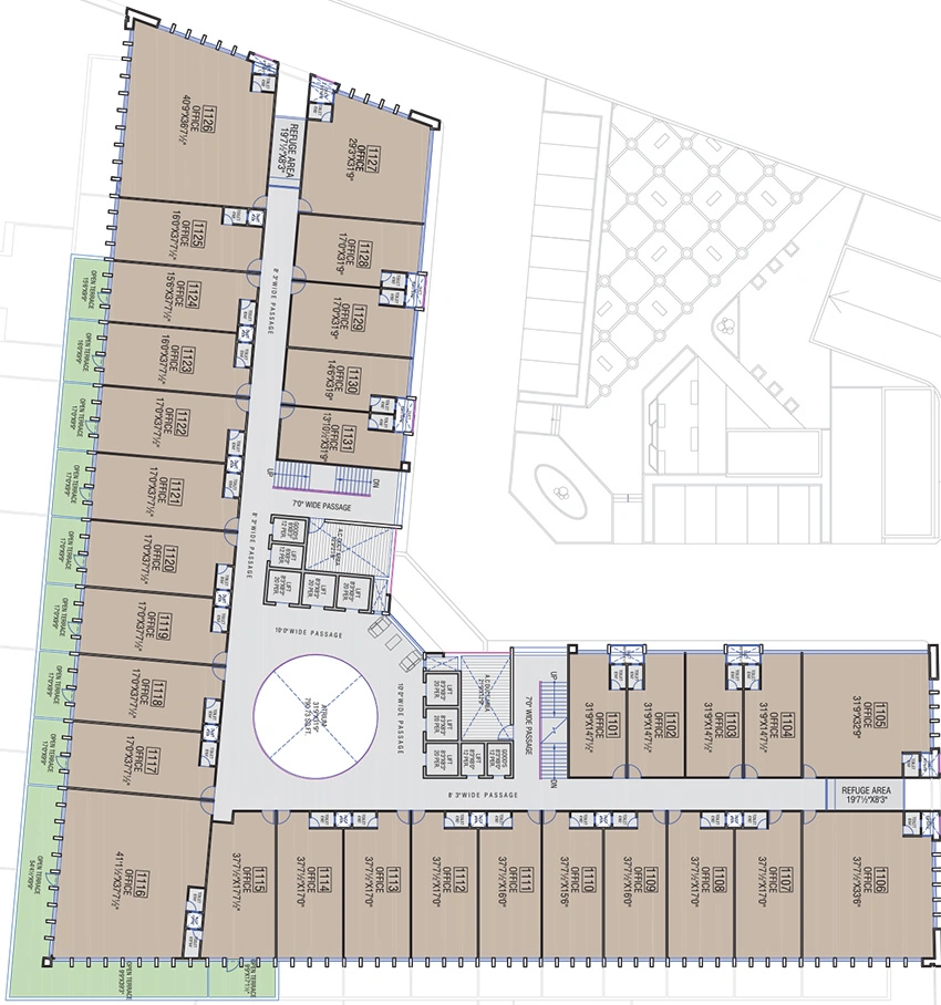 Floor Plan of Shafalya Iconic Shyamal in Shyamal, Ahmedabad - Image 324126