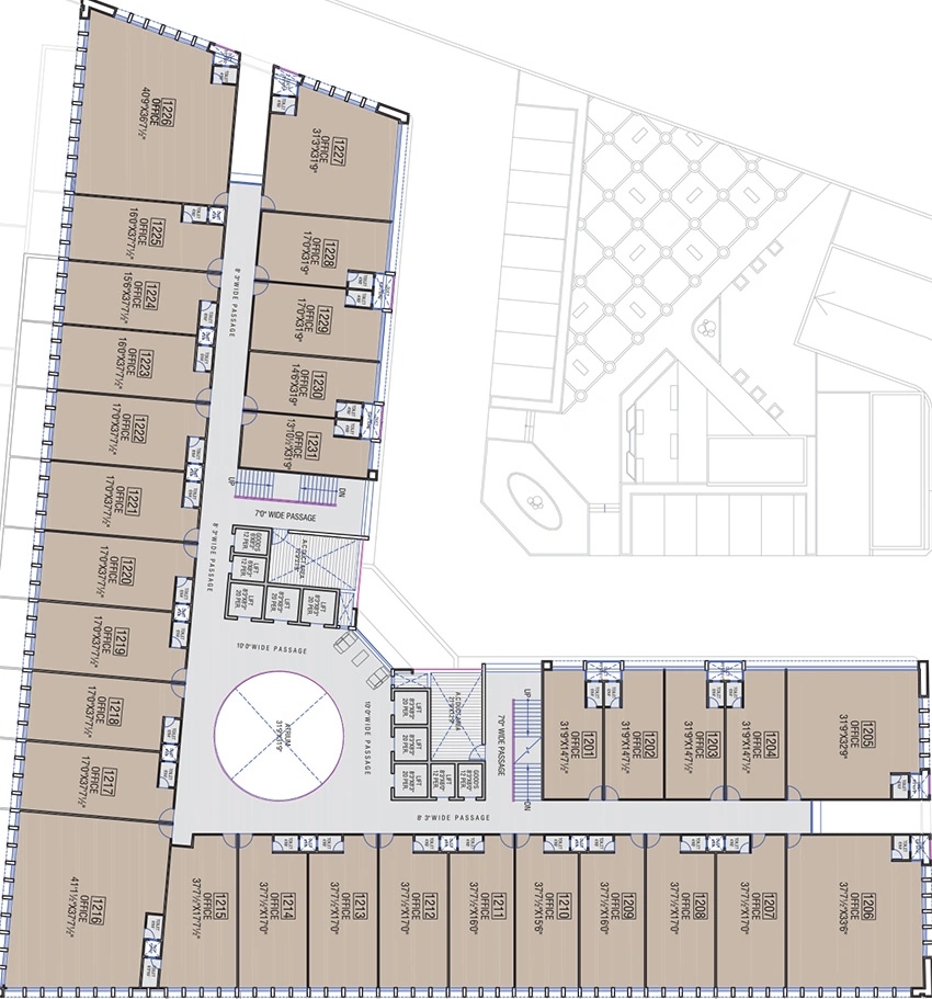 Floor Plan of Shafalya Iconic Shyamal in Shyamal, Ahmedabad - Image 324127