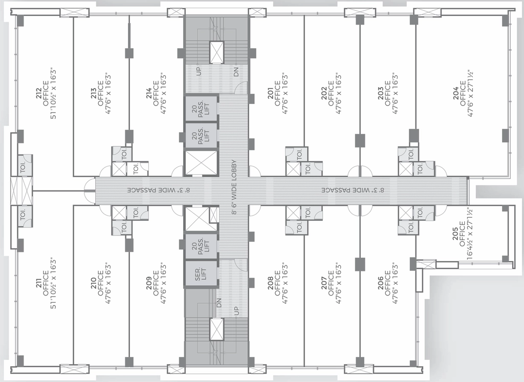 Floor Plan of Shilp Corporate Park in Bodakdev, Ahmedabad - Image 316174