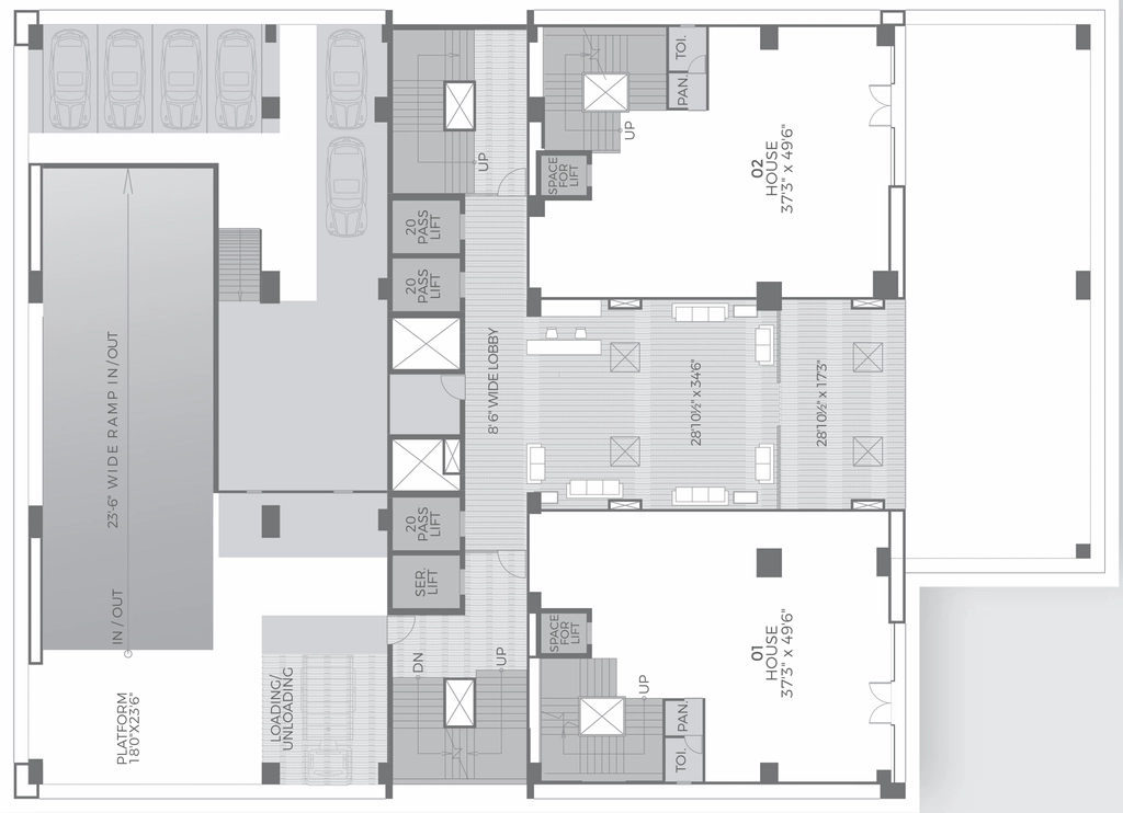 Floor Plan of Shilp Corporate Park in Bodakdev, Ahmedabad - Image 316175