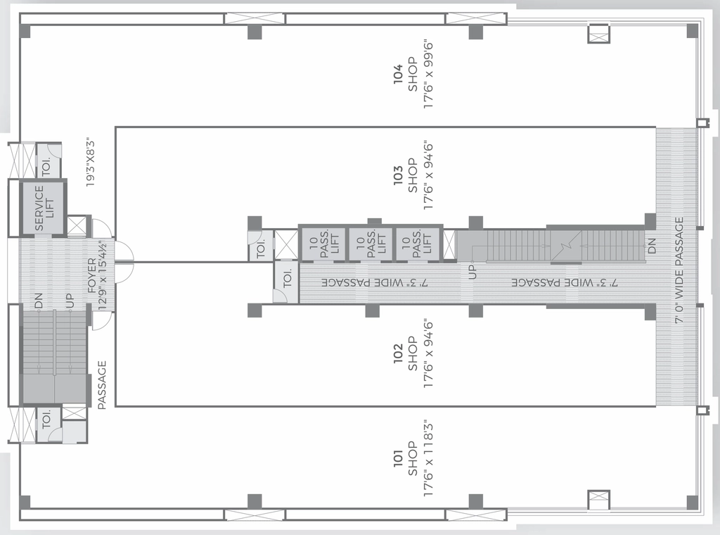 Floor Plan of Shilp Corporate Park in Bodakdev, Ahmedabad - Image 316171