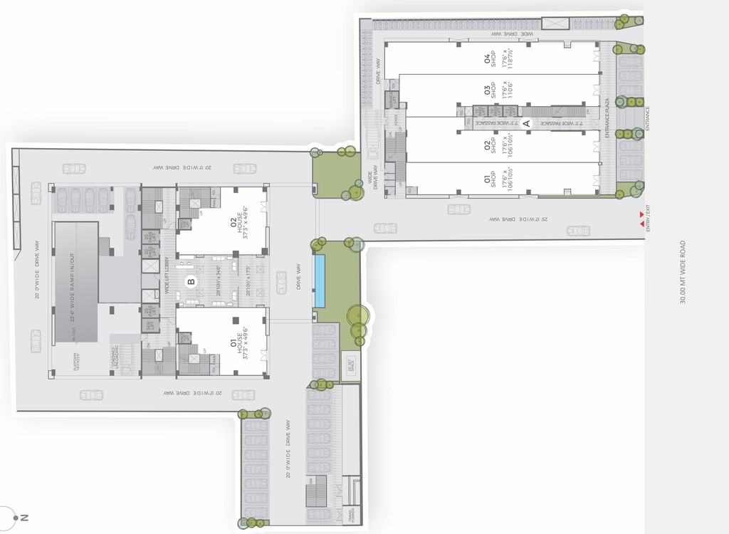Master Plan of Shilp Corporate Park in Bodakdev, Ahmedabad - Image 316177