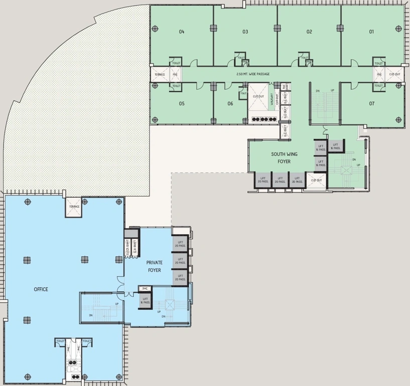 Floor Plan of Safal Zaveri Privilon in Vaishnodevi Circle, Ahmedabad - Image 310223