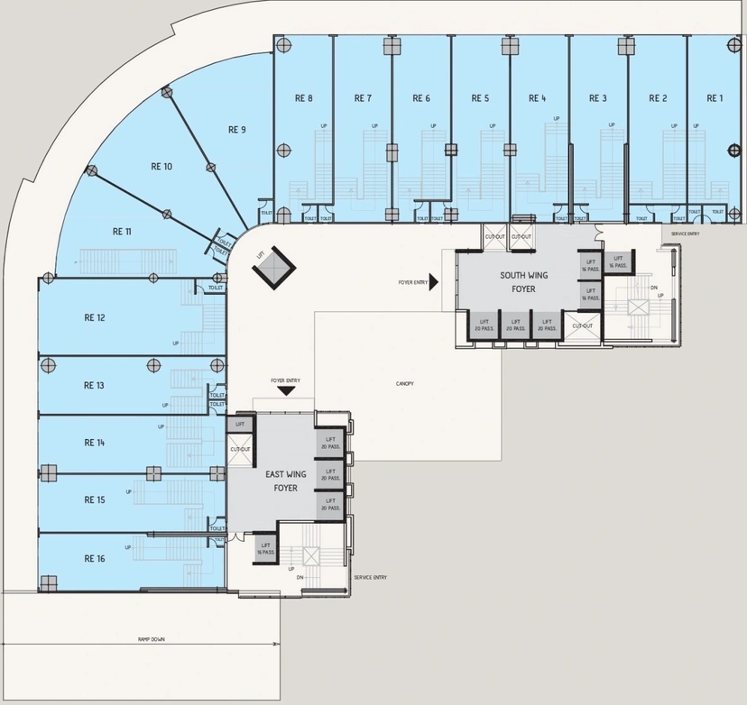 Floor Plan of Safal Zaveri Privilon in Vaishnodevi Circle, Ahmedabad - Image 310222