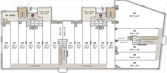Floor Plan of Shafalya Unicus Shyamal in Satellite, Ahmedabad - Image 310280