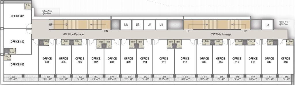 Floor Plan of Ratnanjali Solitaire in Satellite, Ahmedabad - Image 312377