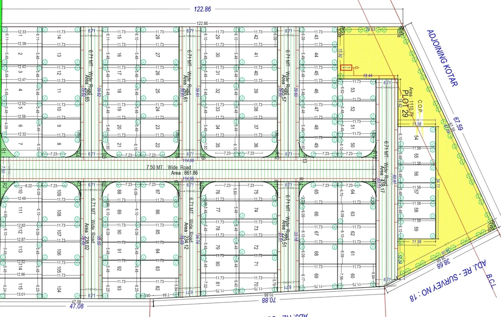 Master Plan of Oculus Residency in Kamrej, Surat - Image 360777