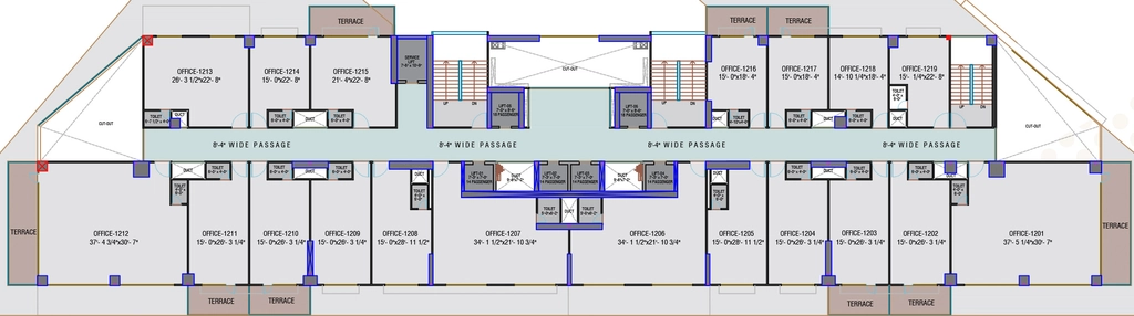 Floor Plan of Sahjanand The Capital 2 in Science City, Ahmedabad - Image 319287
